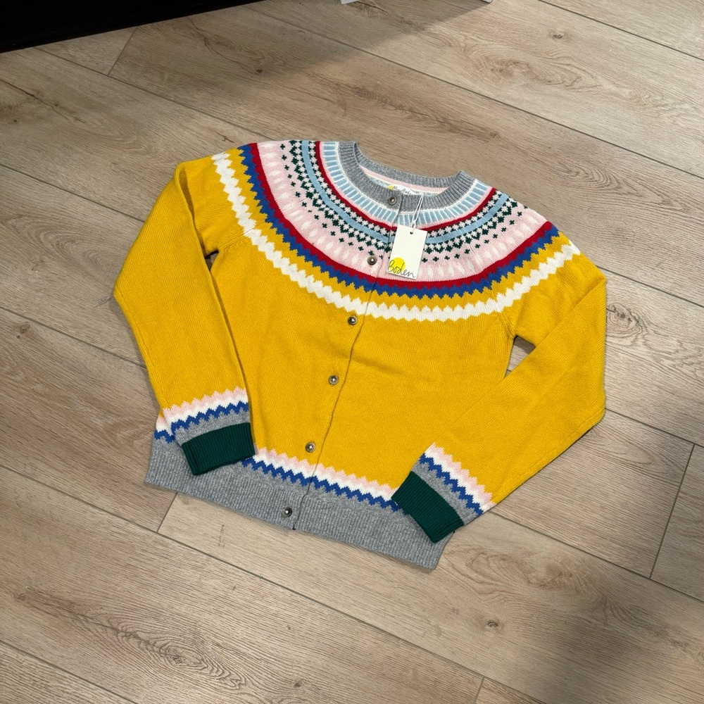 Mini Boden Fair Isle Cardigan